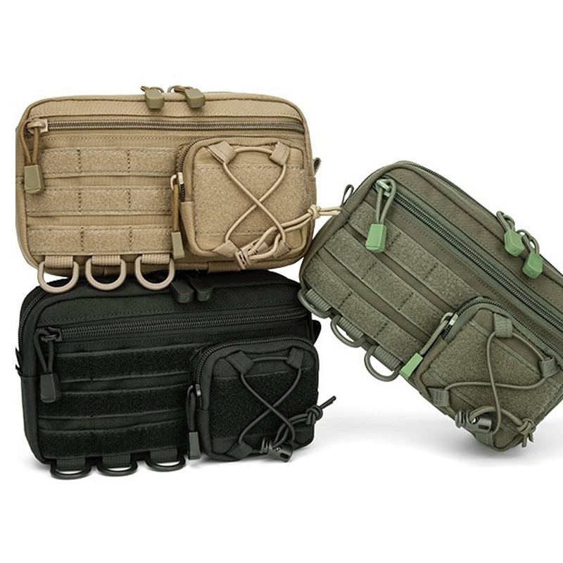 Edc Carry Fanny Pack - Taktische Molle horizontale Admin-Tasche mit Kordelzug