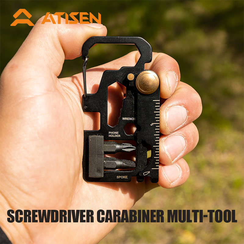Multitool Credit Card - Multi-Tool-Geldbörse, Taschenkarte – Multifunktions-Flaschenöffner im Kreditkartenformat,