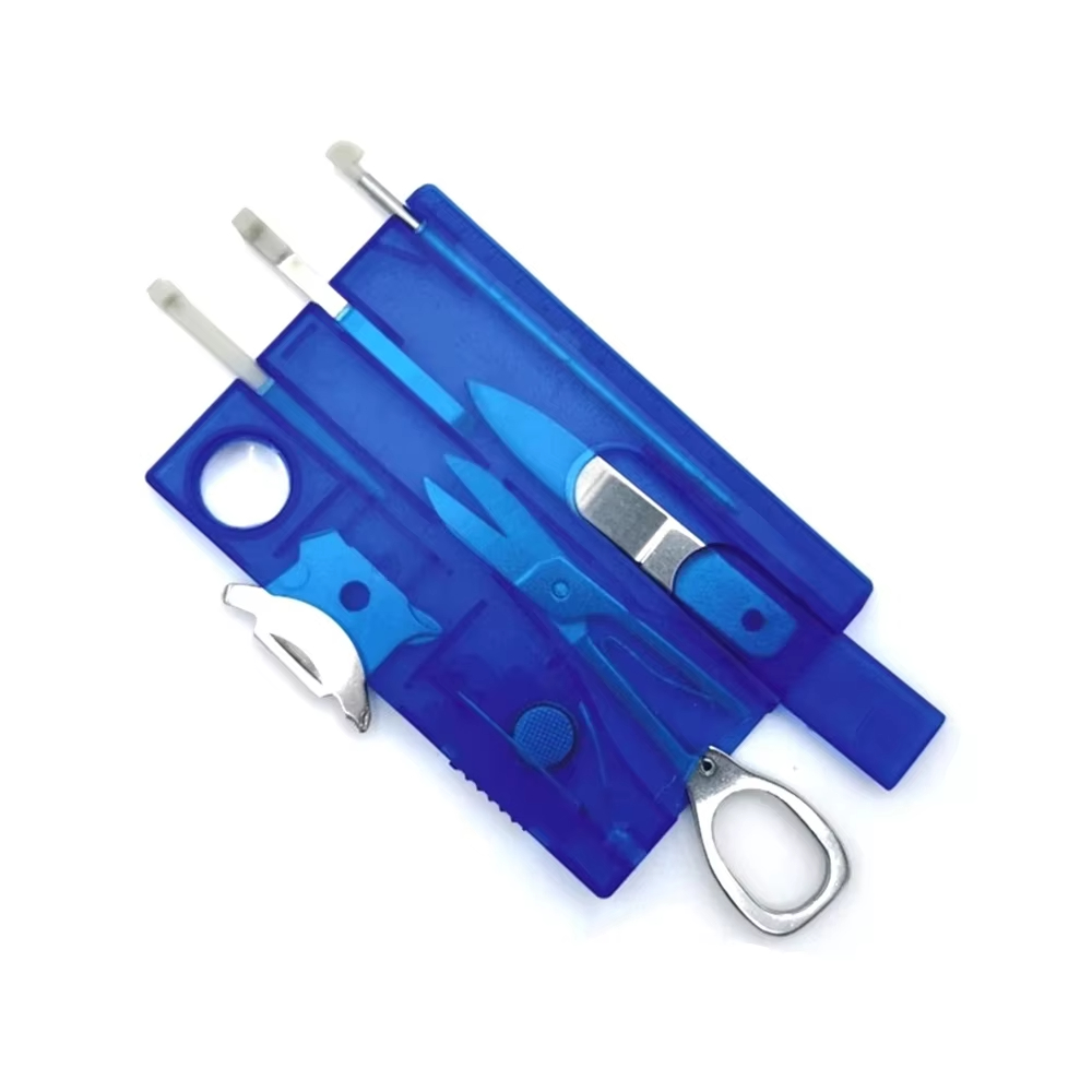 Multitool Credit Card - 10-in-1 Tragbares Taschen-Multifunktionswerkzeug in Kreditkartengröße für