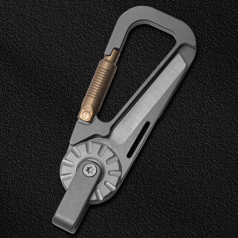 Edc Carry Essentials - Auto-Schlüsselanhänger aus Titanlegierung für Herren –