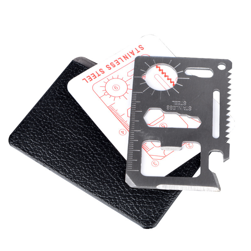 Multitool Credit Card - Taschenwerkzeug, Kreditkarte, 11-in-1, tragbar, Outdoor, Camping,