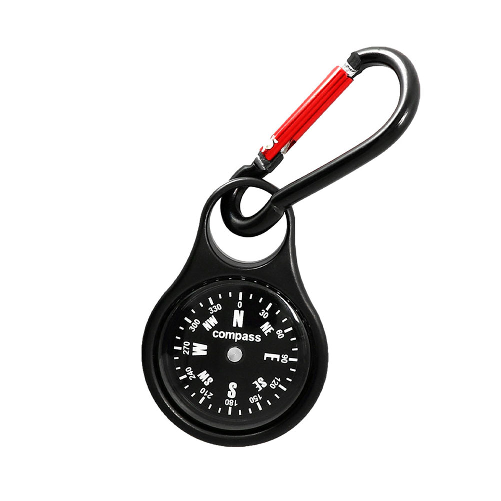Compass Keychain Mini - Mini-Überlebenskompass mit Karabiner Leichter Schnellhängender Kompass
