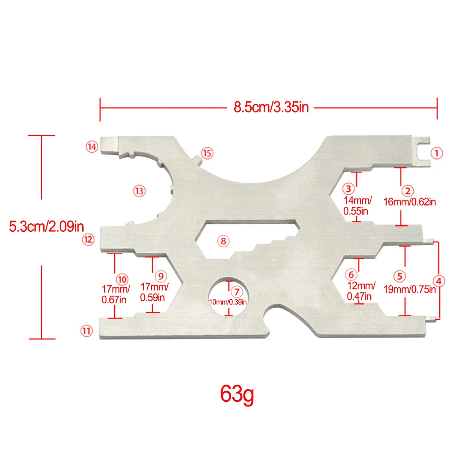 316 Edelstahl Tauchregulator-S – Multitool Credit Card Bewertung und Preis