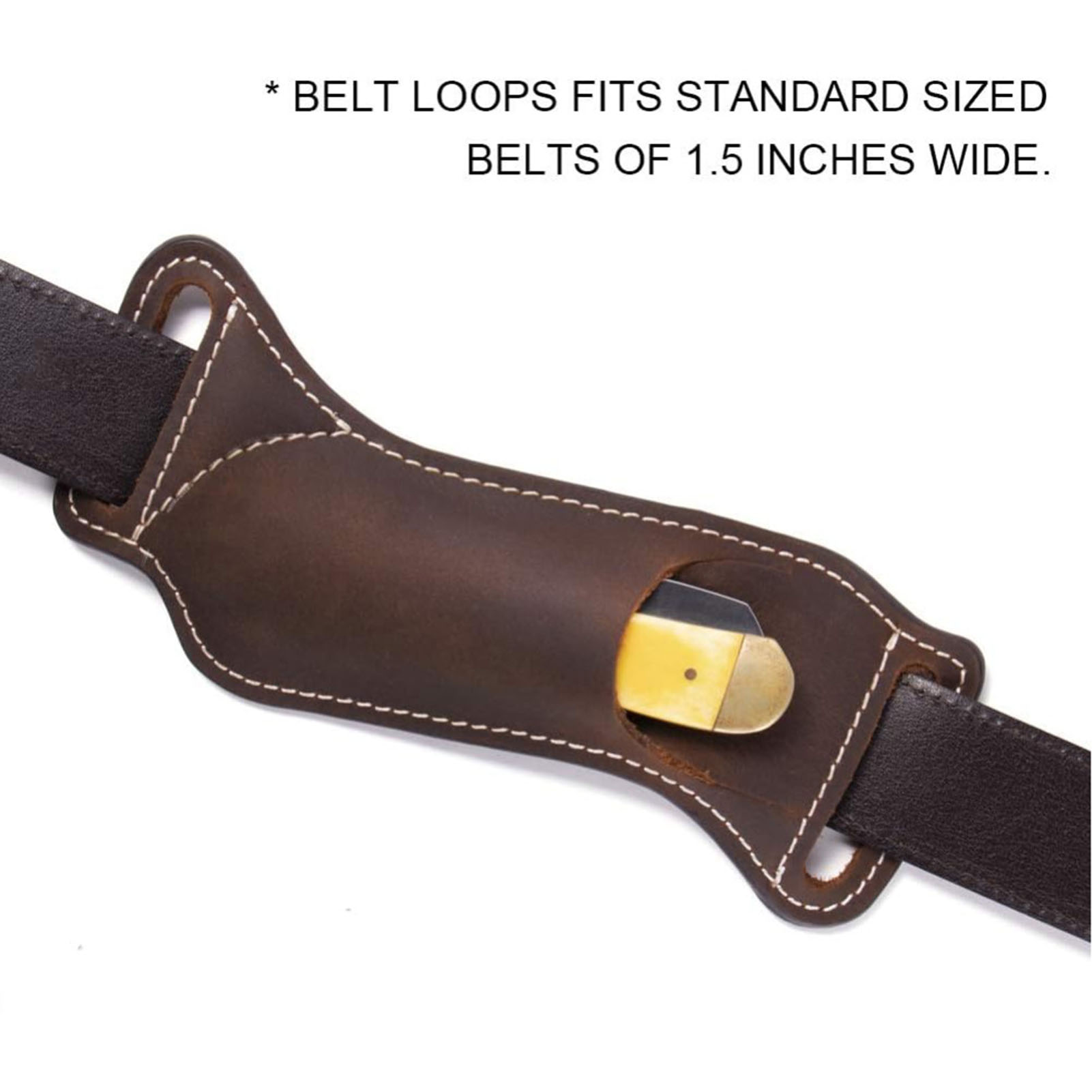 Braune Leder-Messer-Gürteltasc – Edc Carry Essentials Bewertung und Preis