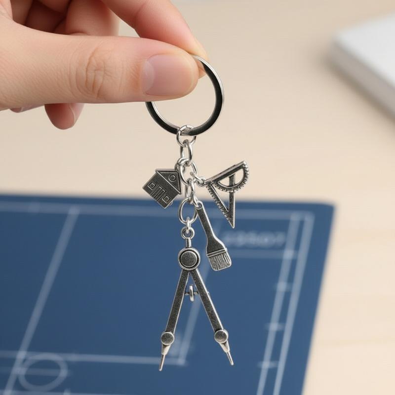 Multifunktionaler silberner Sc – Compass Keychain Mini Bewertung und Preis