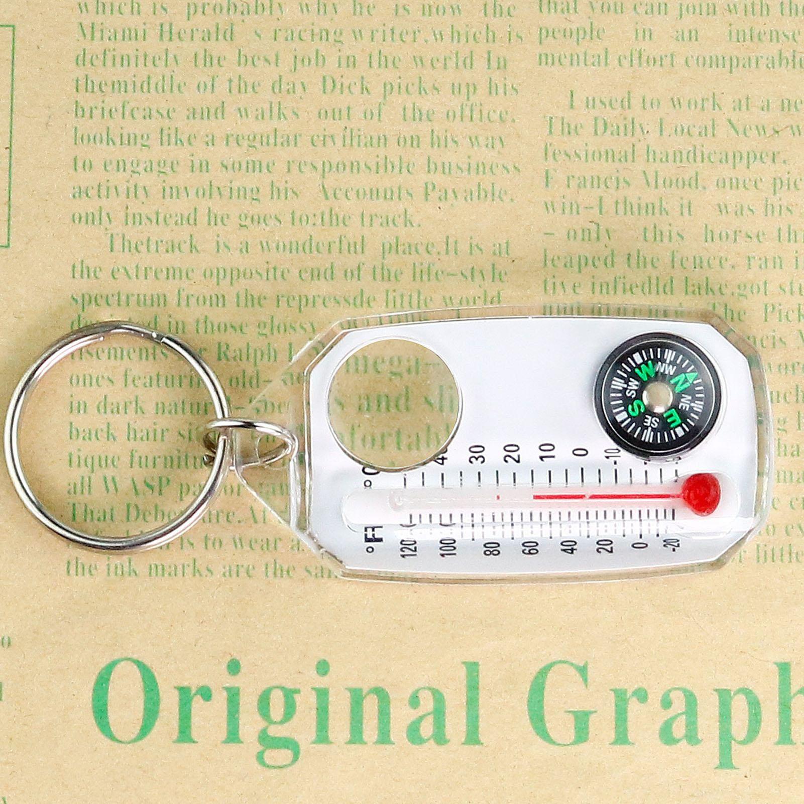 3-in-1-Taschen-Überlebenskompa – Compass Keychain Mini Bewertung und Preis