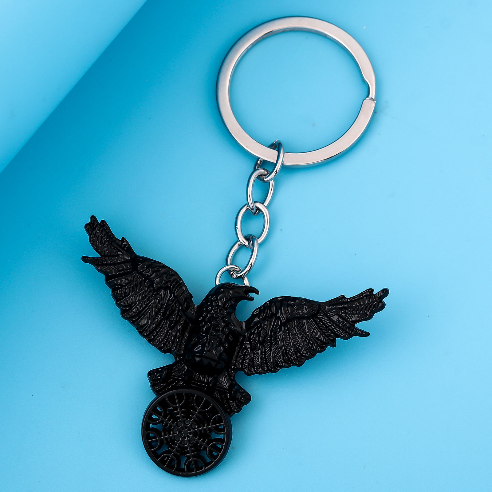 Vintage Wikinger schwarze Kräh – Compass Keychain Mini Bewertung und Preis