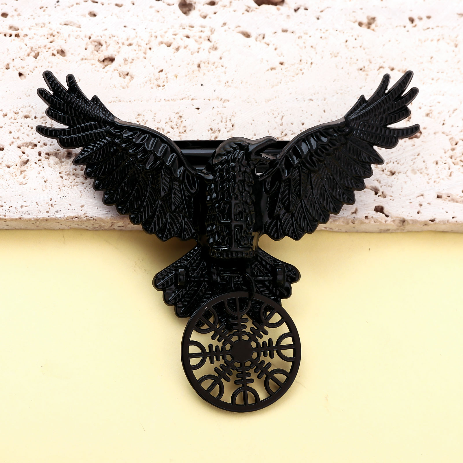 Vintage Wikinger schwarze Kräh – Compass Keychain Mini Bewertung und Preis
