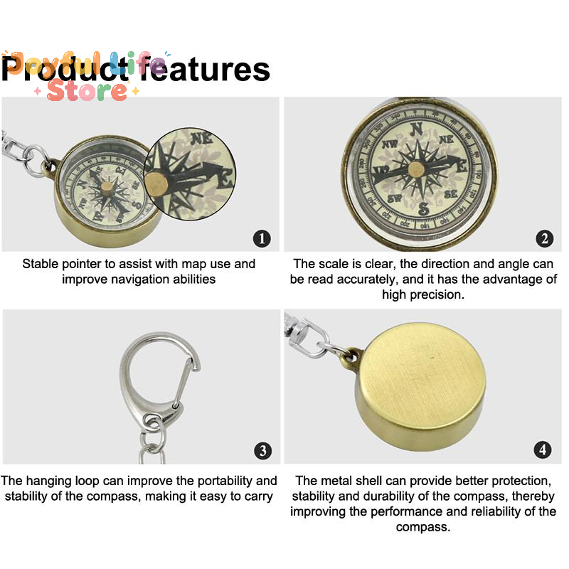 Bestseller Kletterausrüstung S – Compass Keychain Mini Bewertung und Preis
