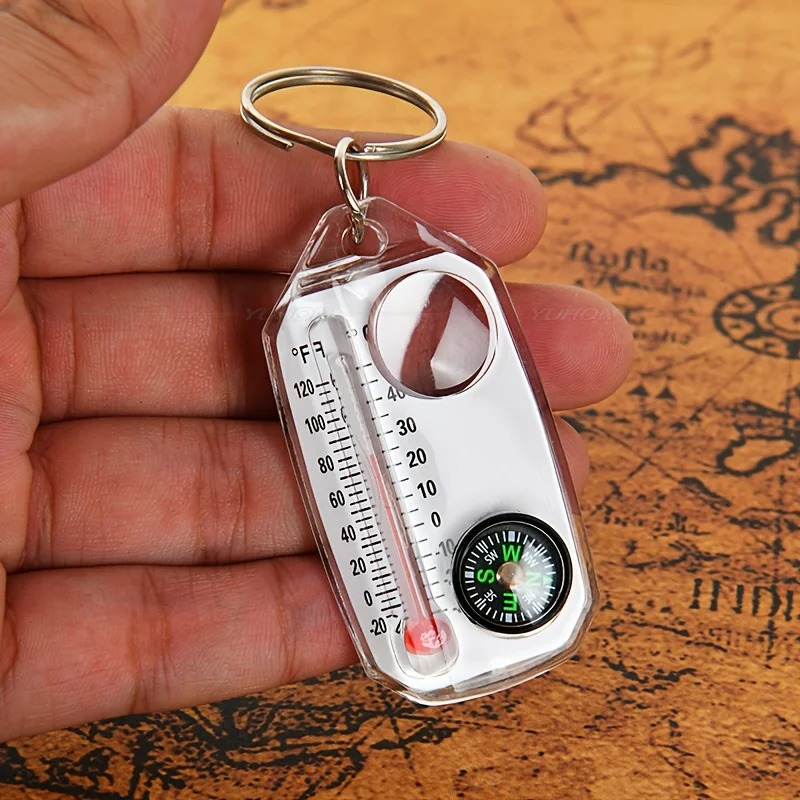 3-in-1 Schlüsselanhänger Kompa – Compass Keychain Mini Bewertung und Preis